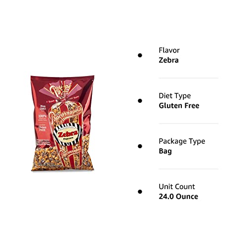 Popcornopolis Popcorn, Zebra, 24 Ounce - Thumbnail 5