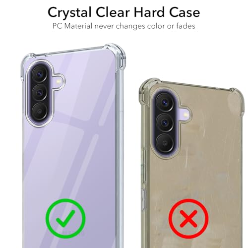 Image of Jkobi Shockproof Crystal-Clear Back Cover for Samsung Galaxy A57 5G (Anti Yellow Case | Drop & Camera Protection | Hard Polycarbonate)