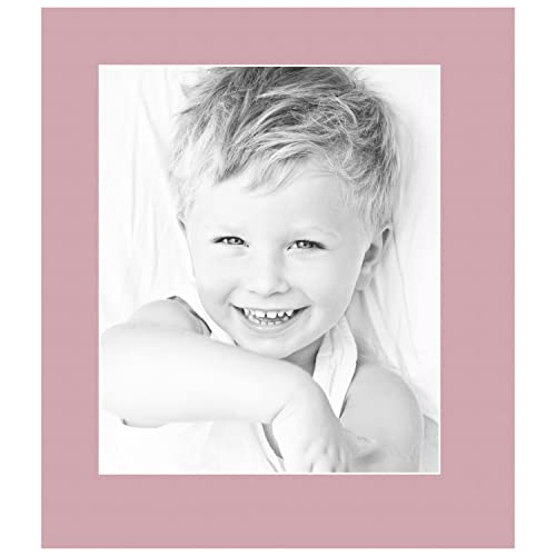 10x12 Soft Pink / Seashell Custom Mat for Picture Frame with 6x8 opening size (Mat Only, Frame NOT Included)