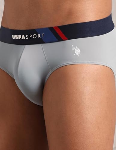 Image of U.S. Polo ASSN. Men's Nylon Micro Fibre Sports High Stretch Underwear Briefs