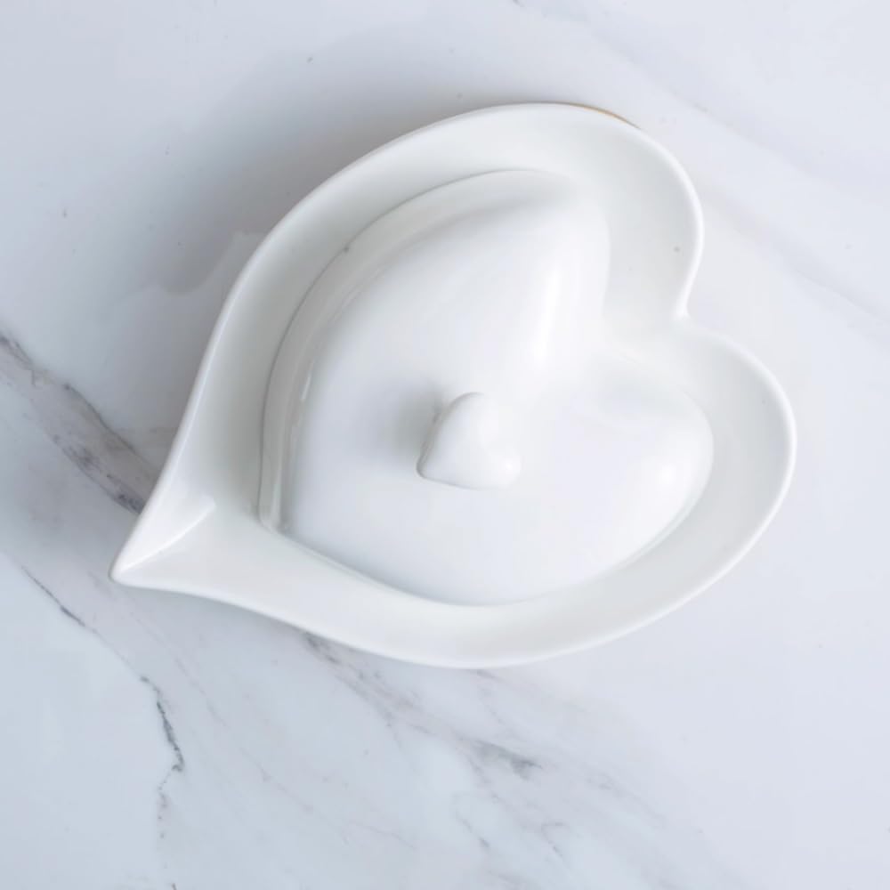 beurrier en céramique, boîte à Fromage Blanche, beurrier avec Fond