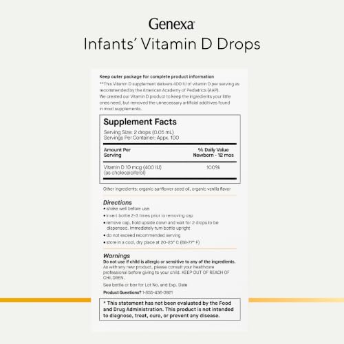 Genexa Vitamin D Drops For Infants