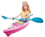 Barbie On-The-Go Beach Doll and Kayak Set