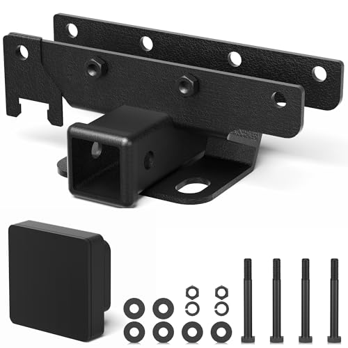 Tow Trailer Hitch Receiver Kit 2 Inch Rear Bumper, Max Towing Capacity 3500 lbs, Compatible with 2018-2025 Jeep Wrangler JL JLU 4 Door and 2 Door Unlimited – Excludes JK Models