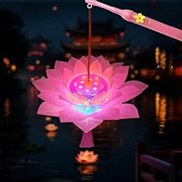 DIY Laterne Kinder,Hell Genug Coole Laternen Bastelset Set，St. Martin Dekoration，Weihnachten, Halloween Geschenke (Lotus Licht)