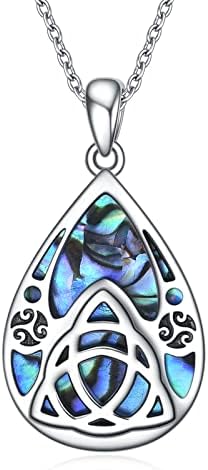 UCADRIT Celtic Knot/Snake/ Hamsa Hand /Pentagram Necklace Sterling Silver Viking Pendant Necklace Pagan Wiccan Norse Jewellery Gifts for Women Men