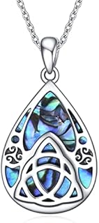 UCADRIT Celtic Knot/Snake/ Hamsa Hand /Pentagram Necklace Sterling Silver Viking Pendant Necklace Pagan Wiccan Norse Jewellery Gifts for Women Men