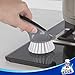 MR.SIGA Pot and Pan Cleaning Brush, Dish Brush for Kitchen, Pack of 2