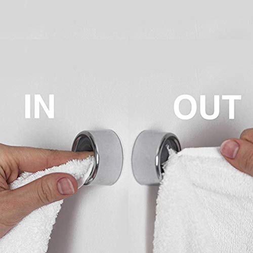 Porte-serviettes de salle de bain au design rond et épuré