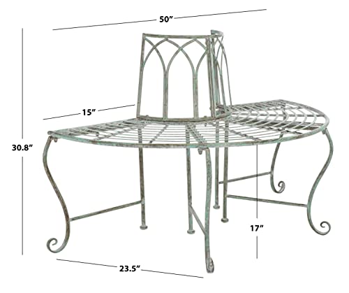Safavieh Outdoor Collection Pat5018 Bench, Antique Dark Green #TOP1
