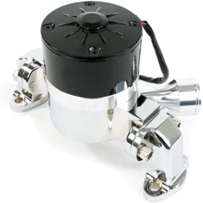Top Street Performance High-Flow Electric Water Pump for Chevy Small Block - Chrome