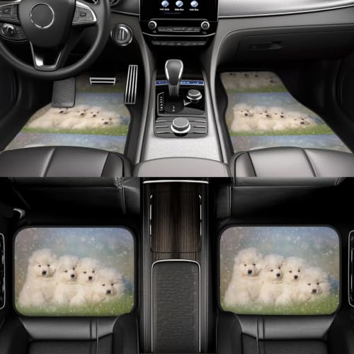 Alfombrillas de coche Samoyedo evitan resbalones y suciedad con neopreno resistente 6