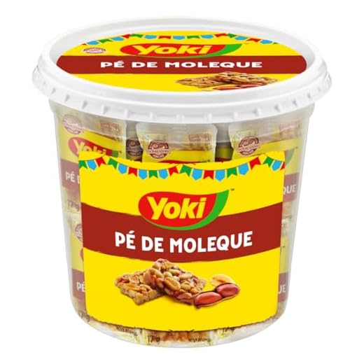 Pé de Moleque Yoki Tradição Brasileira Pote 800g 47 Unidades