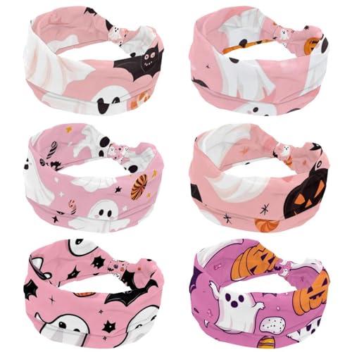 Bandeaux larges antidérapants femme pour sport et Halloween – Turban élastique cheveux