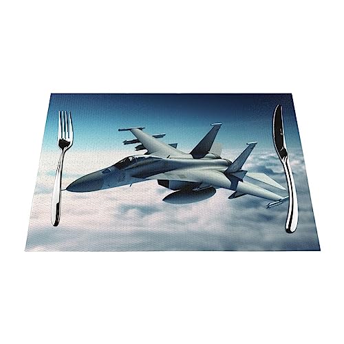 Set de table tissé PVC antidérapant et résistant à la chaleur 30x45cm - 4