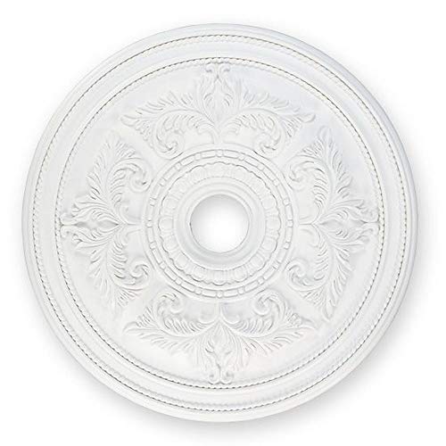 Image of Livex Lighting 8210-03 Ceiling Medallion, White, 0.1 x 0.1 x 1.5 | Dimensions: 0.1 x 0.1 x 1.5