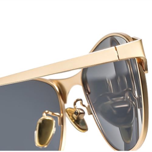 Lunettes de soleil œil de chat en métal style vintage - 4