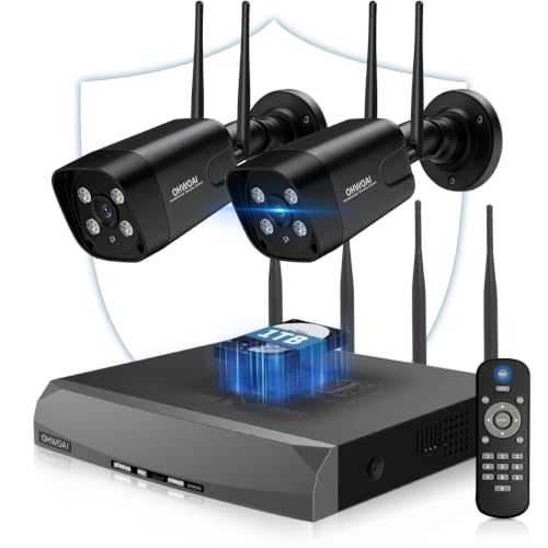 Amazon.co.jp: OHWOAI 防犯カメラ ワイヤレス 屋外 2台セット 500万