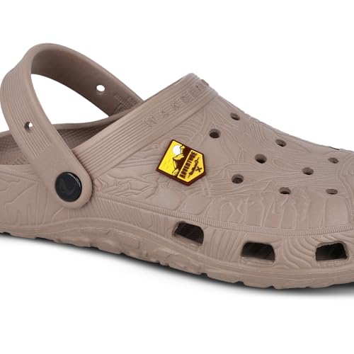 Image of WALKAROO Mens Clogs with Soft Sole, Backstrap, Ventilated and Lightweight - WC8801