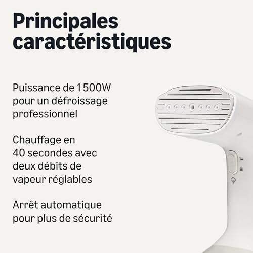 Défroisseur vapeur portable élimine les plis difficiles sur vos chemises délicates sans planche - 3