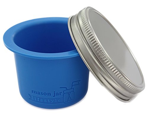 Divider Cup for Wide Mouth Mason Jars - For Salads, Dips, and Snacks