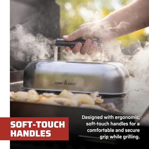 Image of Camp Chef Smashed Burger Kit - Flat-Top Griddle Accessories Include Grill Spatula, Burger Press & Melting Dome