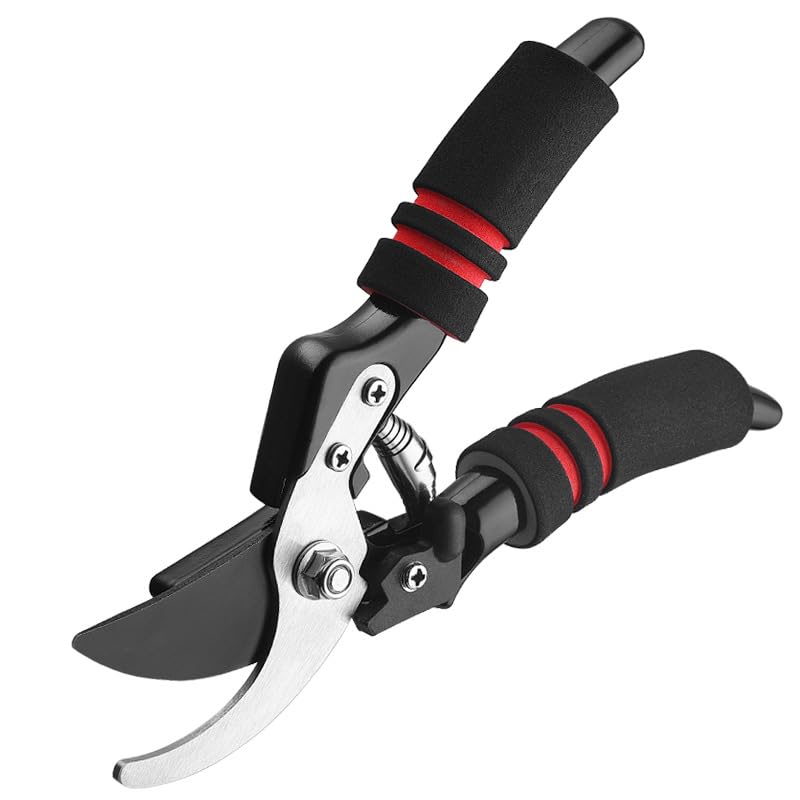 Titanium Garden Secateurs, Professional Bypass Pruning Shears for Plants, Hedges, and Flowers