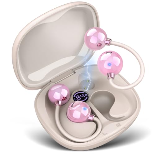 ATFKZADV Auriculares Oreja Abierta Bluetooth 5.4 con Bajo Profundo Y Llamada Clara, Cascos Inalámbricos Bluetooth Deporte Súper Cómodos Sin Profundizar En El Canal Auditivo, para Running y Gimnasio