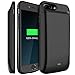 LoHi Battery Case, for iPhone 8 Plus / 7 Plus / 6s Plus / 6 Plus Portable & Protective 7200mAh Capacity Extended Smart Battery Charging Case, Support Headphones, 5.5'' Black