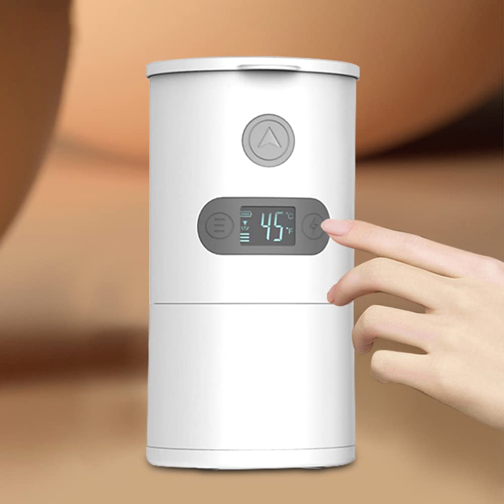 Podgrzewacz do butelek 3 w 1, przenośny podgrzewacz do mleka, rozmrażanie mleka dla niemowląt z 6 ustawieniami temperatury, 5500 mAh, zdejmowany podgrzewacz do butelek z mlekiem wschodnim i wody