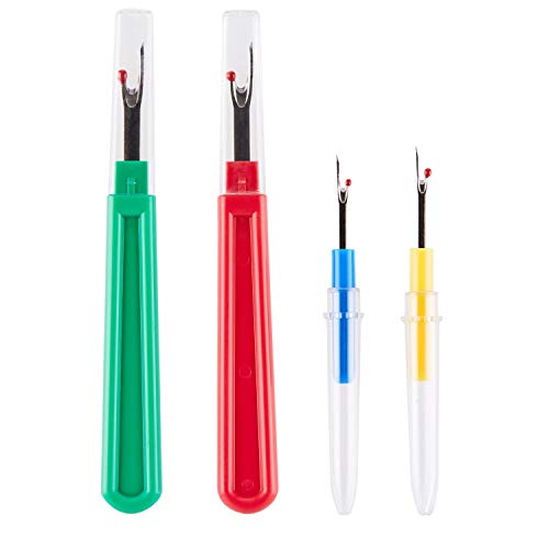 50 Pack Sewing Quilting Fabric Clips + 4PCS Seam Ripper Thread Remover Tool Kit with Scissor Nipper - Thumbnail 6