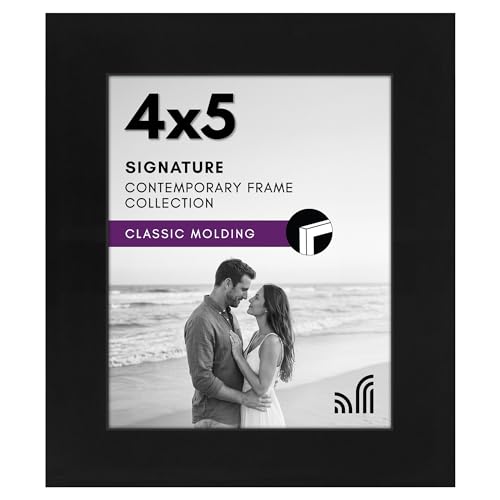 Americanflat 4x5 Picture Frame - Engineered Wood - Black