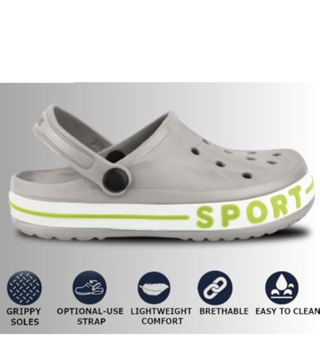 Image of GLJ Clog Shoes for Men, Black Boat Shoe | Water Shoe and Comfortable Clogs for Men
