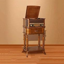 Tourne-Disque Vinyle sans Fil nostalgique en Bois avec Enregistrement AM FM CD MP3 sur entrée USB AUX pour tablettes… - Les Beatles, Paul McCartney, John Lennon, RIngo Starr, George Harrison Tourne-Disque Vinyle sans Fil nostalgique en Bois avec Enregistrement AM FM CD MP3 sur entrée USB AUX pour tablettes… – Image 2