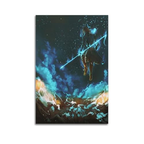 AEFEUGBE Póster decorativo con diseño de Stormlight, lienzo para pared e impresión artística moderna para dormitorio familiar, 40 x 60 cm