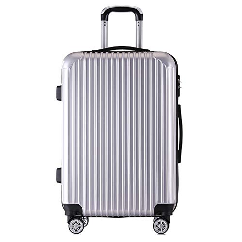 Preisvergleich Produktbild CPURSUE Gepäck, Leichter Allrad-ABS-Hartschalenreisetrolley, 55 cm (26,2 Zoll), 66 cm (31,4 Zoll) (In 4 Farben Erhältlich),Silber,31.4in