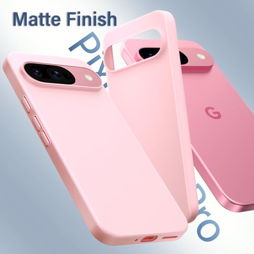 Image of X-level for Google Pixel 9 /Pixel 9 Pro Case, Extra Slim 0.3 mm Thin Translucent Matte Finish Soft Phone Cover, Anti-Scratch Shockproof for Google Pixel 9 Pro /Pixel 9 Case,Pink