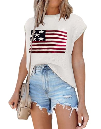 Image of Disamer Cap Sleeve Knit Sweater Tops Sleeveless Vest 2026 Spring Clothes Oversized Summer Tank Trendy Short Sleeve T Shirts