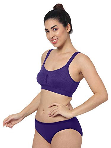 Image of SGC SWEDEN Women's Purple Sport Bra Set /Lingerie Set