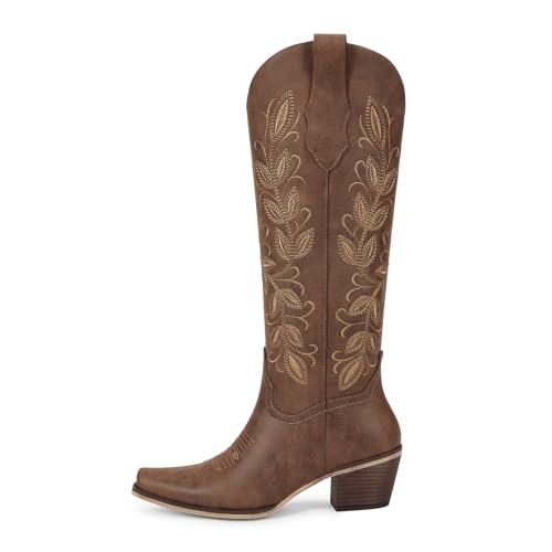 Image of wetkiss Women's Knee High Cowboy Boots