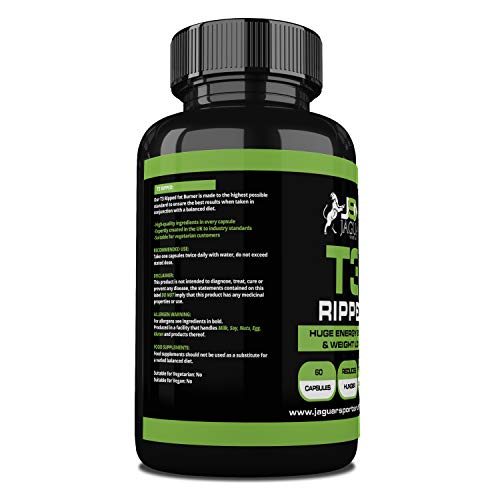 jaguar sports nutrition JSN T3 Ripped Extreme Fat Burner (60 CAPS) ECA - Image 4