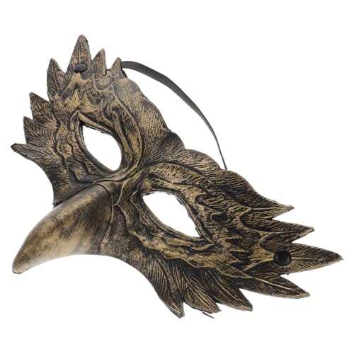 SAFIGLE Halloween Eagle Cosplay Mask PU Leather Beak Costume Mask Masquerade Party Half Face Bird Anime Mask Accessory for Carnival Festival Party Supplies by SAFIGLE - Image 5