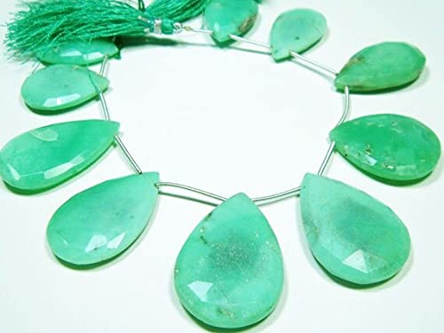 Chrysoprase facettée haut de gamme AA 285 carats pour collier de luxe