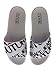 VERSACE JEANS COUTURE Mens White Signature Pattern Pool Slide-EU44