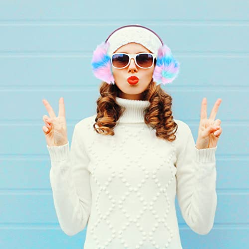 Galpada Ear Muffs Women Girls Ear Warmers Winter Colorful Fluffy Earmuffs #TOP5