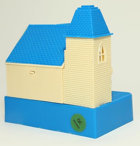 Image of Toyzone Katty Castle Coin Bank - Blue |Classic Cat House Toy | Coin Stealing Cat House |House of Cat | Coin Collecting Saving Bank for Kids |for 3+ Year