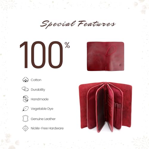Image of OLD TREND Genuine Leather Nomad Organizer Travel Wallet | Women's Wallet Clutch Passport Holder