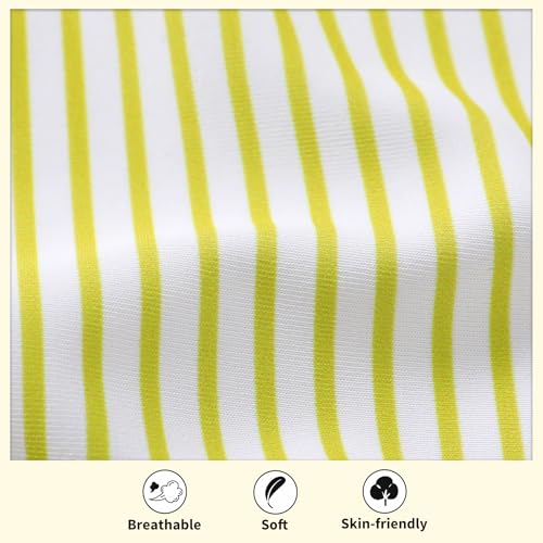 Image of HAPPYMA Baby Swimsuit Toddler Girl Bathing Suit Summer Stripe Bikini Set Beach Two Piece Swim Wear