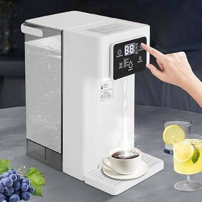 3L Instant Hot Water Dispenser, 1500W Electric Tea Kettle Large Water Boiler Maker Countertop Rectangular Water System Dispenser with NTC Probe Detect for Homes Offices Schools