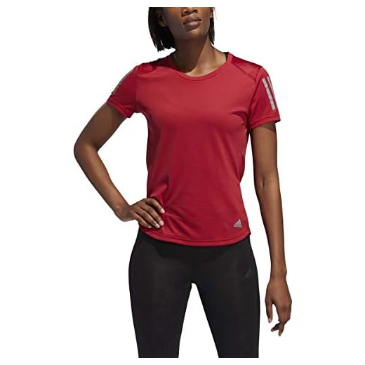 Adidas Dam Own The Run T-skjorta Kortärmad Kortärmad Active Maroon M